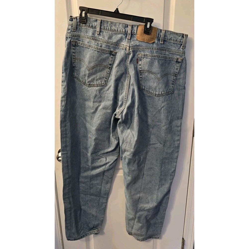 Vintage 90s  made in USA Levi's 560 loose fit tapered leg Jeans  42w 32L Blue